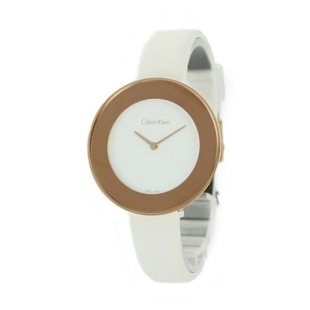 Calvin Klein(カルバンクライン)のカルバンクライン スイス製 レディース 腕時計 女性 Chic まる ローズゴー レディースのファッション小物(腕時計)の商品写真