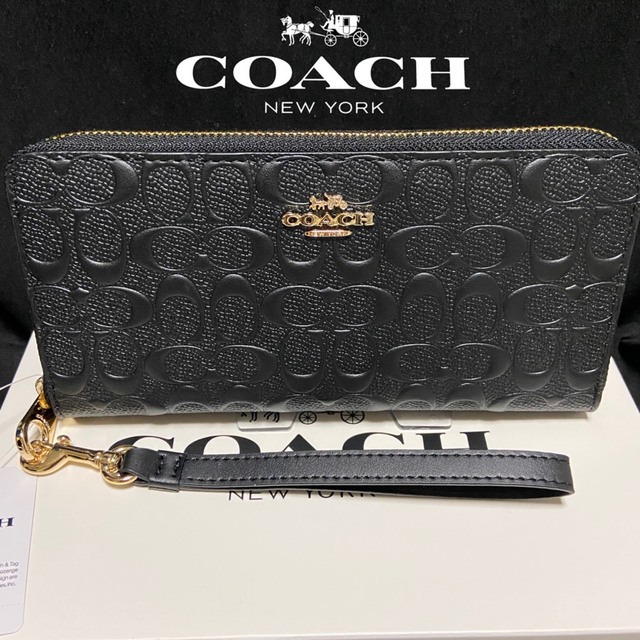 COACH(コーチ)の削除前セール☆コーチ 新作 長財布 本革シグネチャー  メンズレディス メンズのファッション小物(長財布)の商品写真