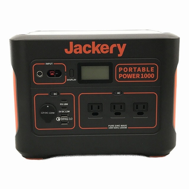 ☆未使用品☆ Jackery ジャクリ ポータブル電源 PTB101 Black+orange Portable Power1000 1002Wh/1000W 61184 自動車/バイクのバイク(工具)の商品写真