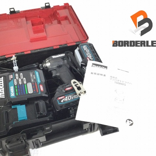 シルバーグレー サイズ ☆未使用品☆makita マキタ 40Vmax 充電式インパクトドライバ TD002GRDXB 黒/ブラック バッテリー2個(BL4025) 充電器 ケース付き 61217 通販 マキタ(Makita) 充電式インパクトドライバ(黒)40Vmax2.5Ah バッテリ2本・充電器・ケース付 TD002GRDXB