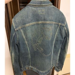 サンローラン(Saint Laurent)のサンローラン　13aw DEADRAT ジャケット　XL 48 50(Gジャン/デニムジャケット)