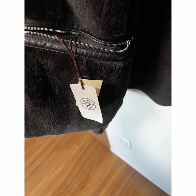 【安すぎる!】名品 HERMES エルメス ミンクレザージャケット 50 - 7