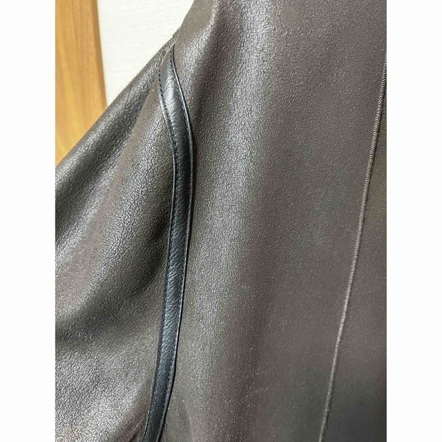 【安すぎる!】名品 HERMES エルメス ミンクレザージャケット 50 - 8