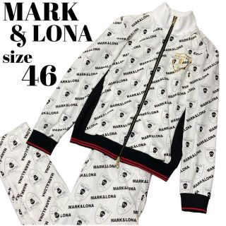 マークアンドロナ(MARK&LONA)の【最高級】MARK&LONA セットアップ 総柄スカルバッジ ブルゾン 木村拓哉(ウエア)