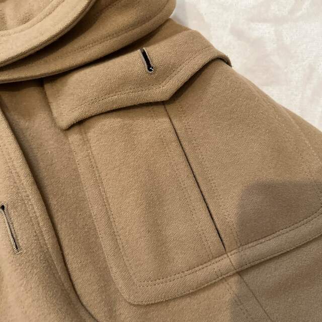 BURBERRY BLUE LABEL ファー付きウールコート