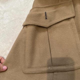 BURBERRY BLUE LABEL ファー付きウールコート