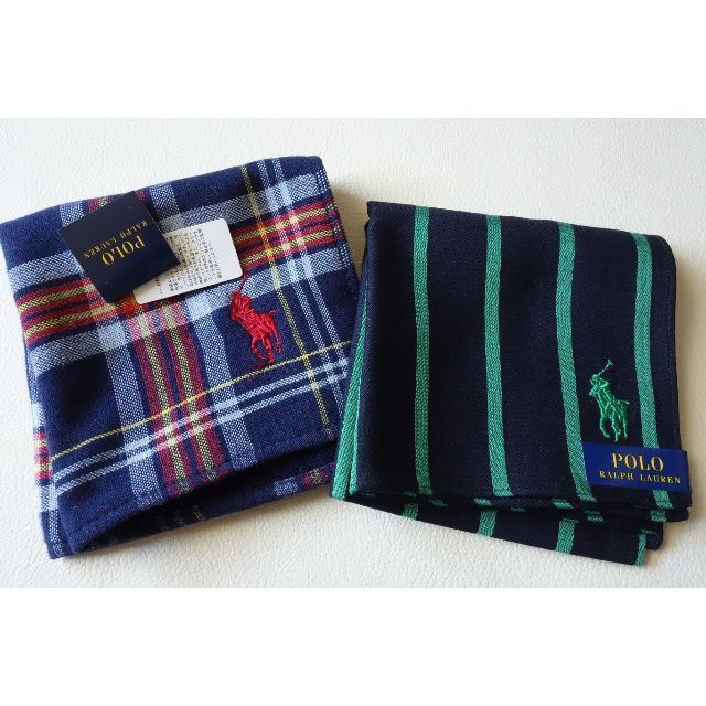 Ralph Lauren(ラルフローレン)の新品 RALPH LAUREN ラルフローレン ハンカチ＆タオルハンカチセット メンズのファッション小物(ハンカチ/ポケットチーフ)の商品写真