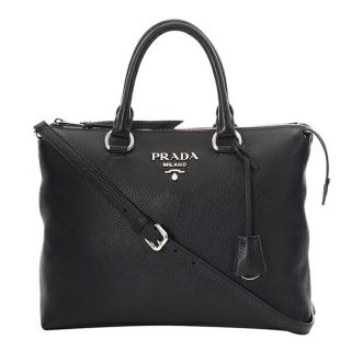 プラダ(PRADA)の新品 プラダ PRADA ハンドバッグ ヴィッテロ フェニックス ブラック 黒(ハンドバッグ)