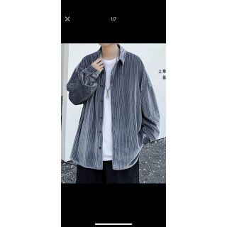 ☆新品未使用☆SHEIN☆ドロップショルダーシャツ☆(シャツ)