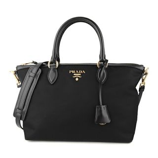 プラダ(PRADA)の新品 プラダ PRADA ハンドバッグ テスート ソフトカーフ ネロ(ハンドバッグ)