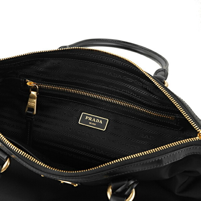 新品 プラダ PRADA ハンドバッグ テスート ソフトカーフ ネロ www