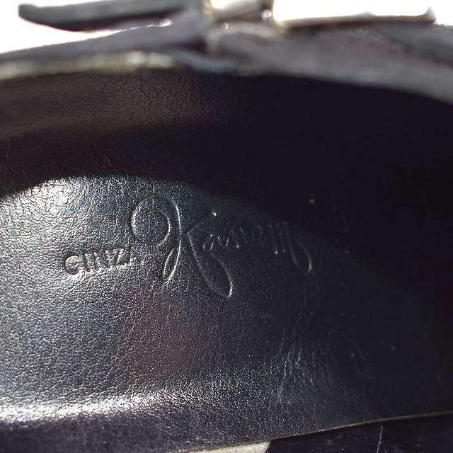 GINZA Kanematsu(ギンザカネマツ)の銀座かねまつ ブーティ ブーツ スエード レザー ストラップ 23cm ブラック レディースの靴/シューズ(ブーツ)の商品写真