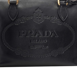 新品 プラダ PRADA ハンドバッグ グレイス カーフ ブラック 黒