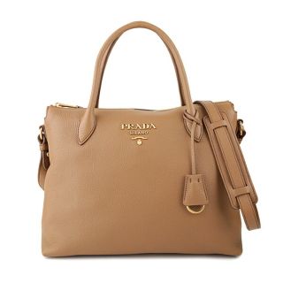 プラダ(PRADA)の新品 プラダ PRADA ハンドバッグ ヴィッテロ ダイノ カラメッロ(ハンドバッグ)