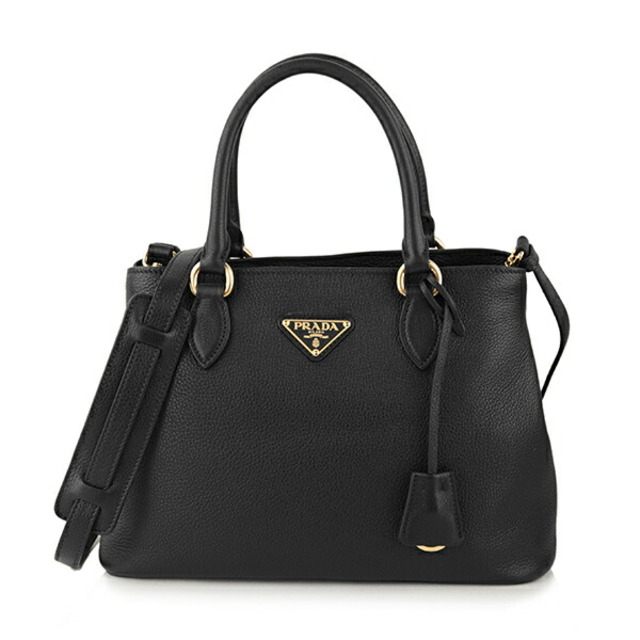 約19×29×15ハンドル高さ新品 プラダ PRADA ハンドバッグ ヴィッテロ フェニックス ネロ