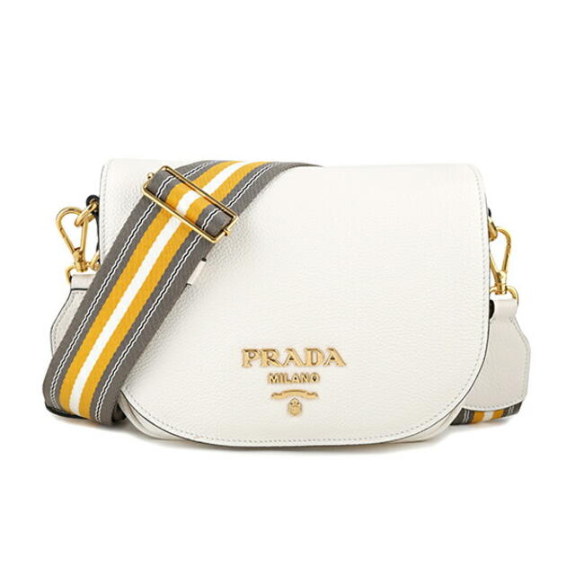 PRADA(プラダ)の新品 プラダ PRADA ショルダーバッグ ヴィッテロ ダイノ ビアンコ レディースのバッグ(ショルダーバッグ)の商品写真