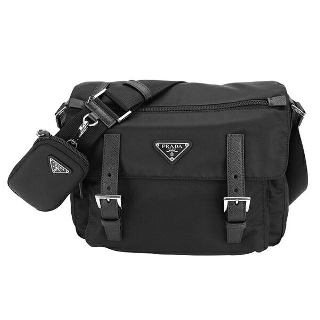 ラウンド PRADA プラダ 新品 - PRADA ショルダーバッグ 黒 ブラック