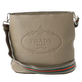 プラダ(PRADA)の新品 プラダ PRADA ショルダーバッグ ヴィッテロ フェニックス グレー 灰(ショルダーバッグ)