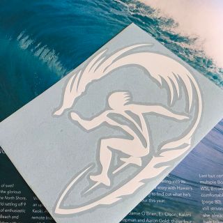 ハーレー(Hurley)のhawaiian Hawaii 限定型抜きサーフィンダイカットステッカーラスト１(サーフィン)