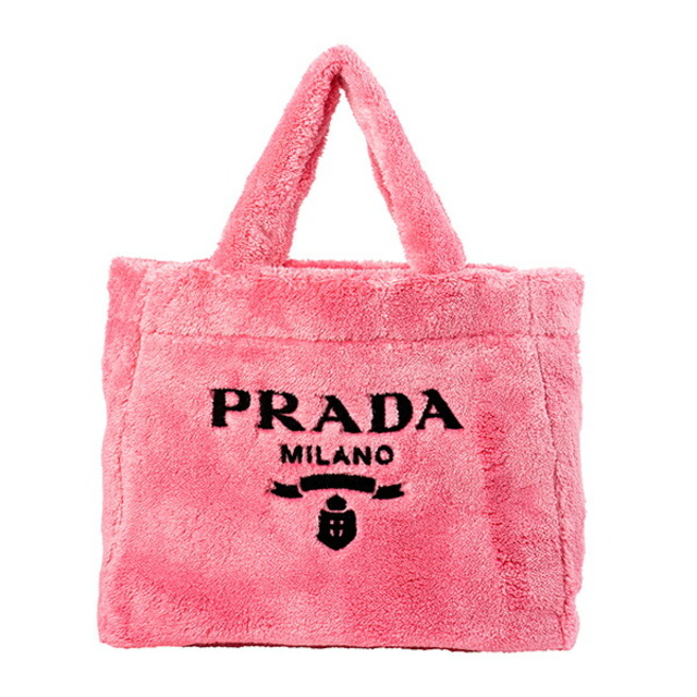 約18cm本体重量新品 プラダ PRADA トートバッグ テリー ペタロ/ネロ