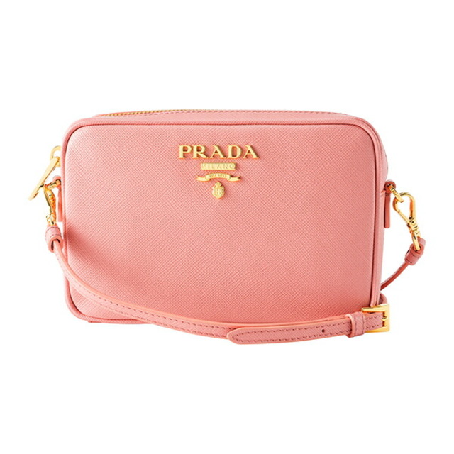 プラダPRADA サフィアーノルクス　ピンク　バッグ