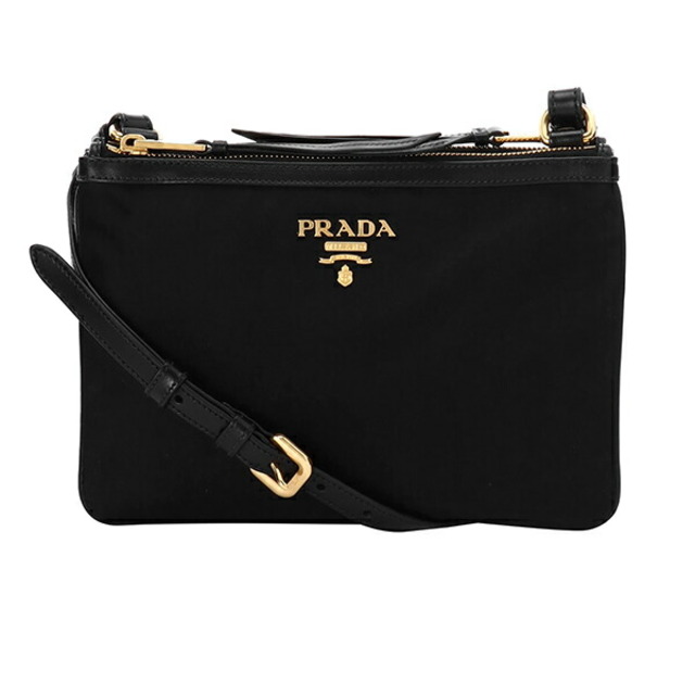 PRADA(プラダ)の新品 プラダ PRADA ショルダーバッグ テスート ソフトカーフ ブラック 黒 レディースのバッグ(ショルダーバッグ)の商品写真