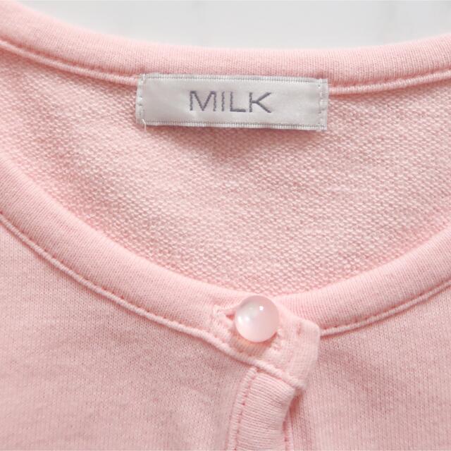 MILK(ミルク)のMILK ミルク リボン ピンク カーディガン レディースのトップス(カーディガン)の商品写真