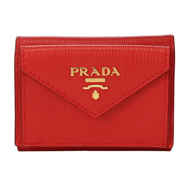 新品 プラダ PRADA 3つ折り財布 ヴィッテロ ムーヴ ラッカ