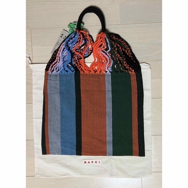 Marni マルニフラワーカフェ ハンモックバッグ グリーンシェード新品未使用