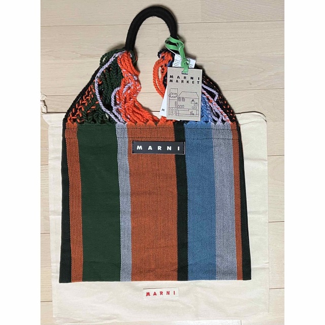 Marni マルニフラワーカフェ ハンモックバッグ グリーンシェード新品未使用