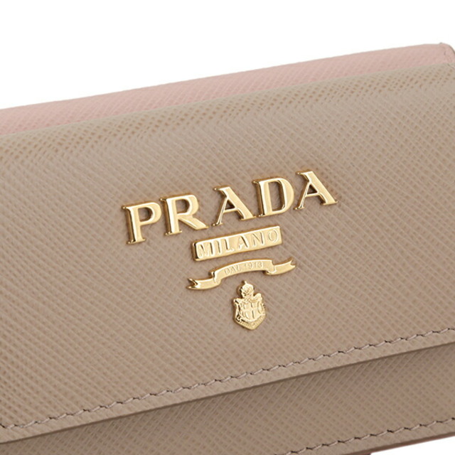 PRADA(プラダ)の新品 プラダ PRADA 3つ折り財布 サフィアーノ マルチカラー チプリア/オルキディア レディースのファッション小物(財布)の商品写真