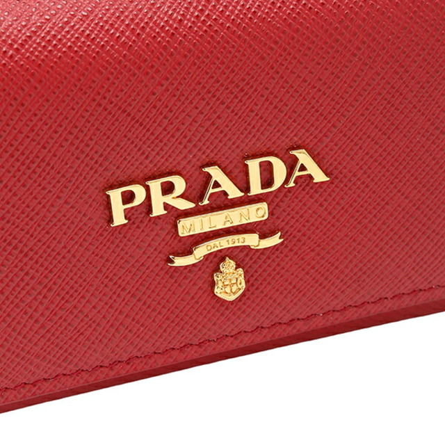 新品 プラダ PRADA カードケース サフィアーノ メタル フォーコ