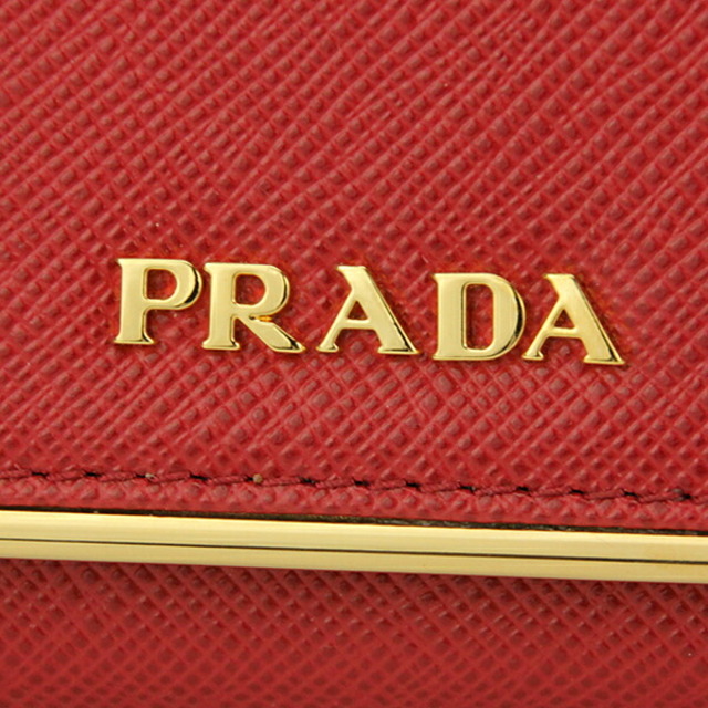 新品 プラダ PRADA 長財布 サフィアーノメタル フォーコ