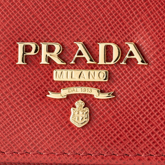 PRADA(プラダ)の新品 プラダ PRADA 長財布 サフィアーノ メタル レッド 赤 レディースのファッション小物(財布)の商品写真