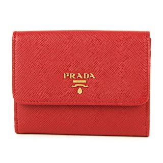 プラダ(PRADA)の新品 プラダ PRADA 2つ折り財布 サフィアーノ メタル フォーコ(財布)