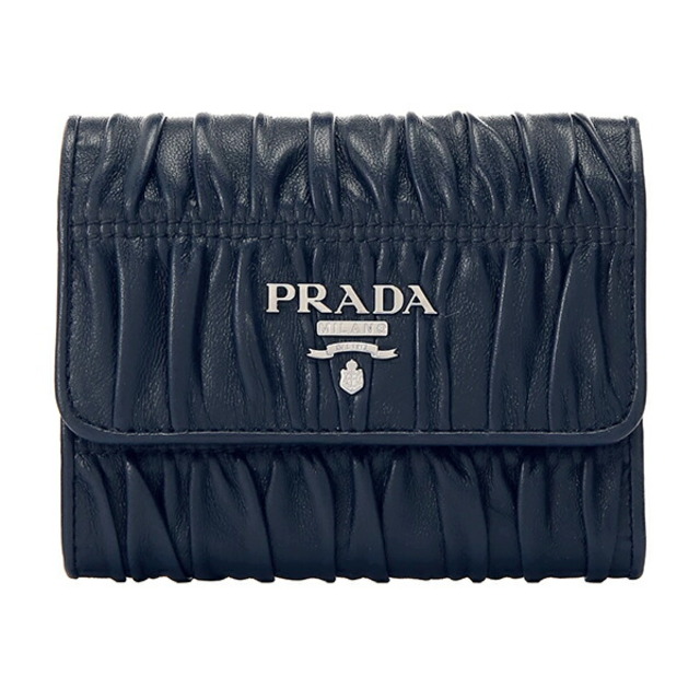 新品 プラダ PRADA 3つ折り財布 ナッパ ゴーフル オルトレマーレ | フリマアプリ ラクマ