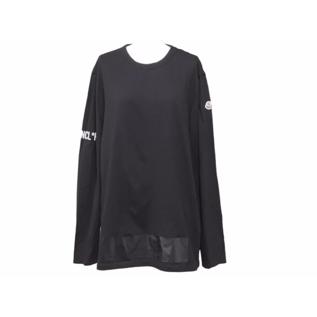 MONCLER モンクレール Tシャツ MAGLIA GIROCOLLO E20918002950 ブラック メンズ ユニセックス袖  41160約44cm着丈