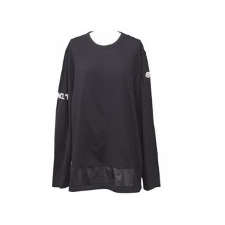 モンクレール(MONCLER)のMONCLER モンクレール Tシャツ MAGLIA GIROCOLLO E20918002950 ブラック メンズ ユニセックス袖 中古 41160(Tシャツ/カットソー(七分/長袖))