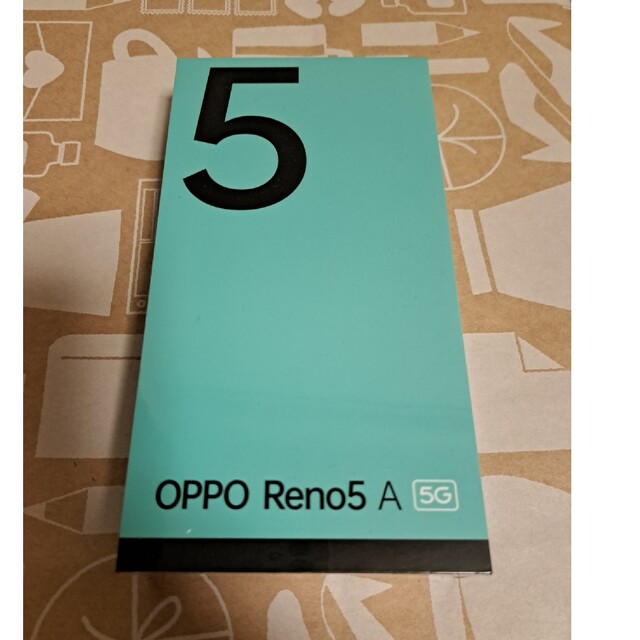 OPPO(オッポ)のOPPO Reno5 A eSIM A103OP アイスブルー 未開封 スマホ/家電/カメラのスマートフォン/携帯電話(スマートフォン本体)の商品写真