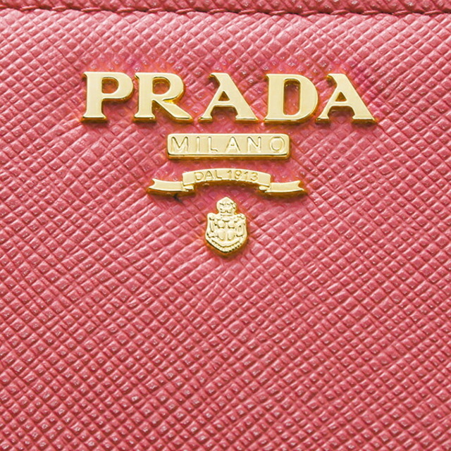 PRADA - 新品 プラダ PRADA 2つ折り財布 サフィアーノ メタル ペオニア ...