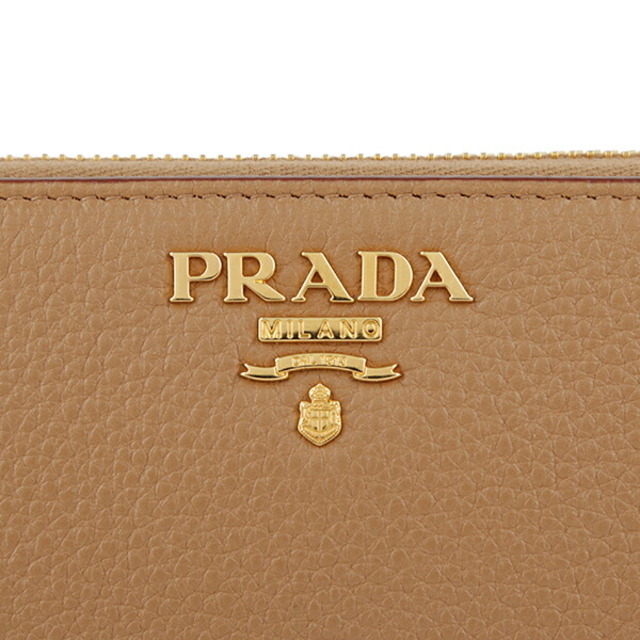 PRADA(プラダ)の新品 プラダ PRADA 長財布 ダイノ カラー キャラメル/パパーヤ レディースのファッション小物(財布)の商品写真