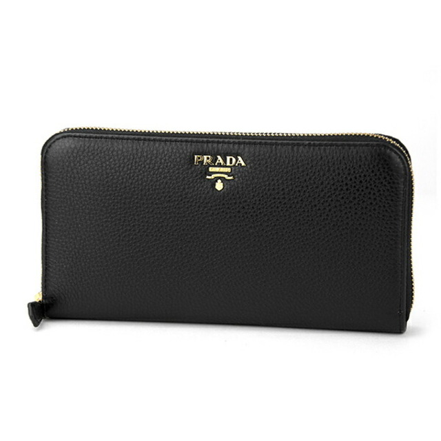 新品 プラダ PRADA 長財布 ヴィッテロ グレイン ネロ