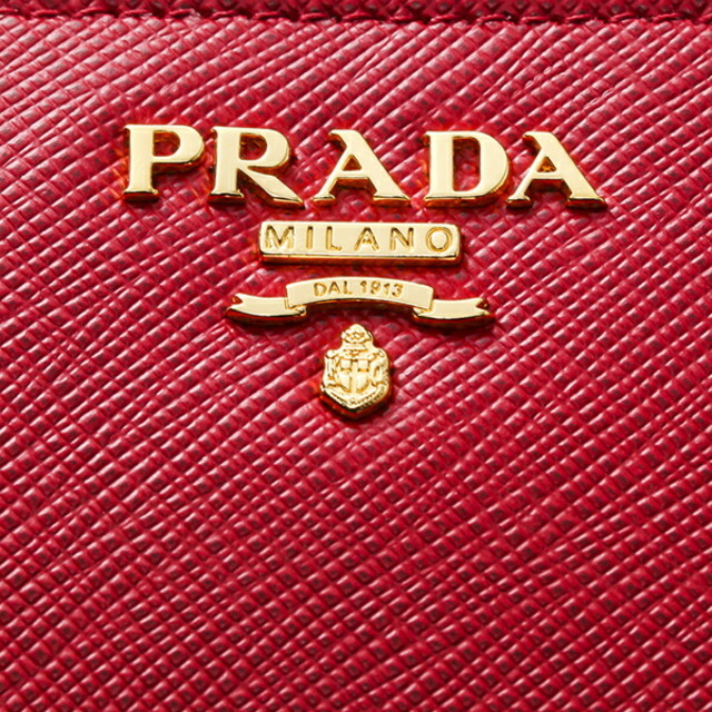 新品 プラダ PRADA 長財布 サフィアーノ メタル フォーコ