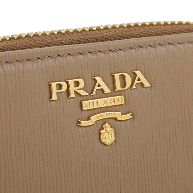 PRADA(プラダ)の新品 プラダ PRADA コインケース ヴィッテロ ムーヴ カラメッロ レディースのファッション小物(コインケース)の商品写真