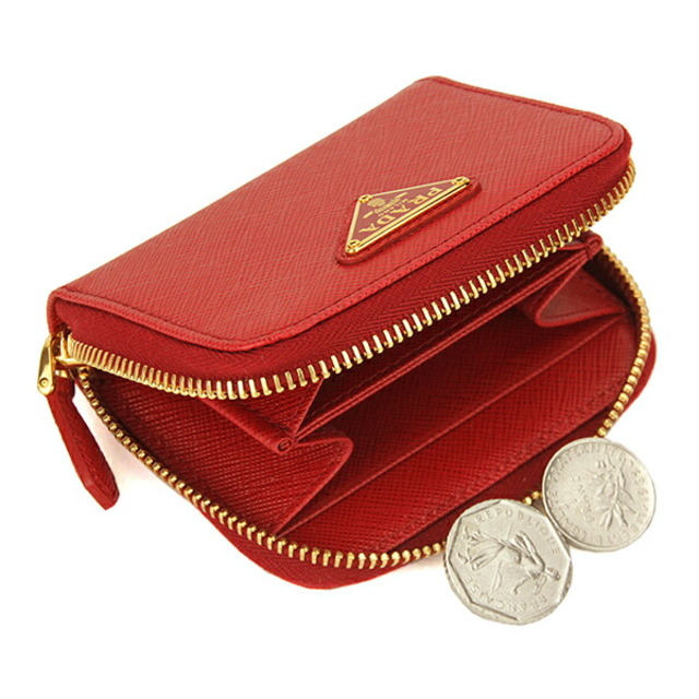 PRADA - 新品 プラダ PRADA コインケース サフィアーノ トライアングル