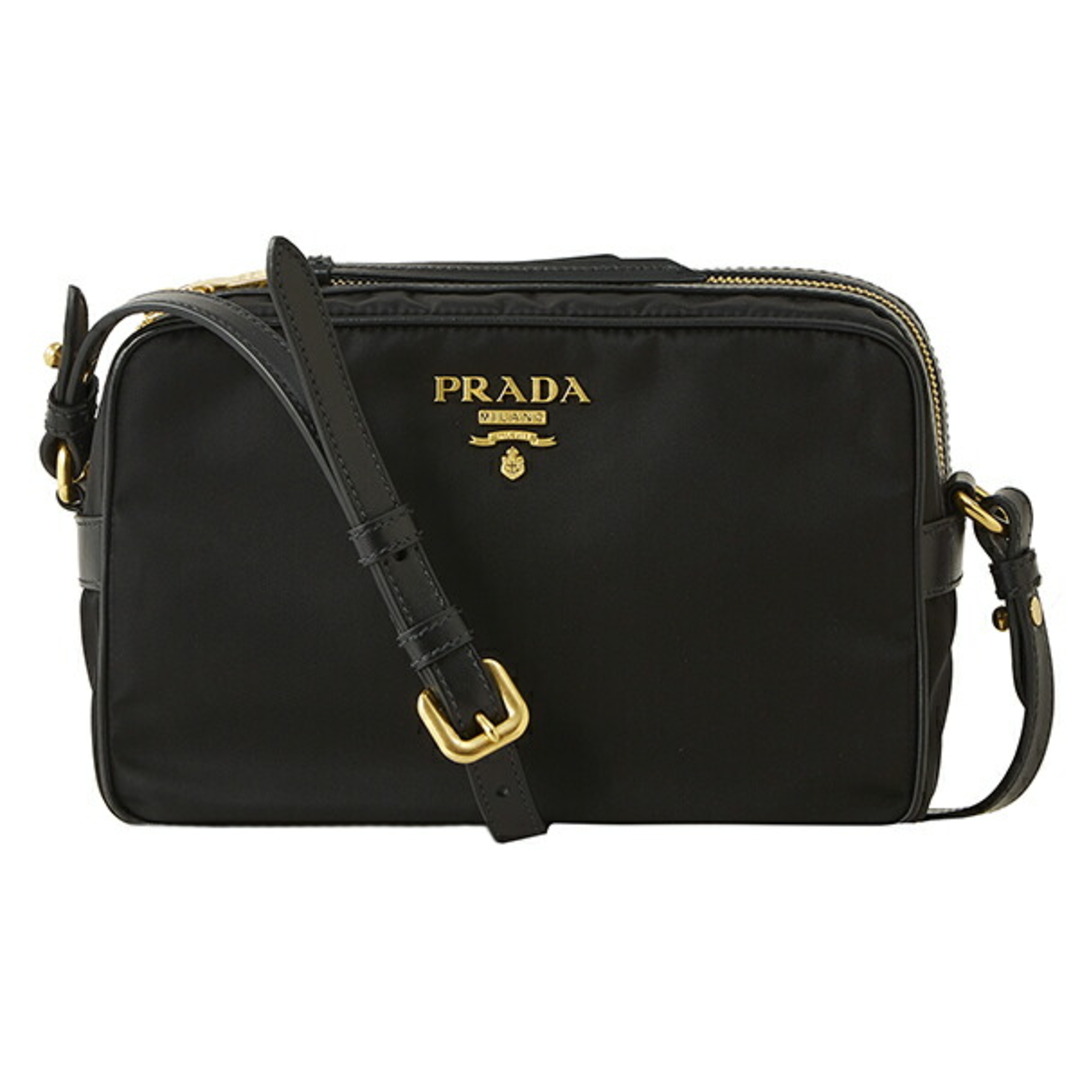 PRADA(プラダ)の新品 プラダ PRADA ショルダーバッグ テスート ソフトカーフ ブラック 黒 レディースのバッグ(ショルダーバッグ)の商品写真