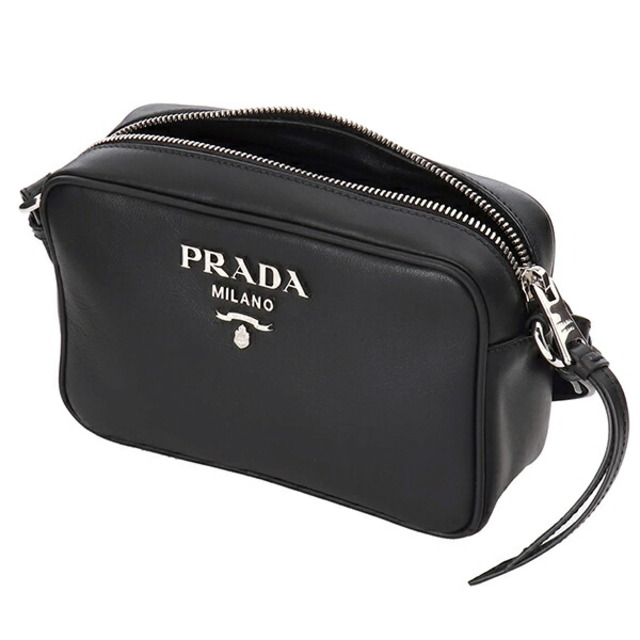 PRADA   新品 プラダ PRADA ショルダーバッグ ソフトカーフ ブラック