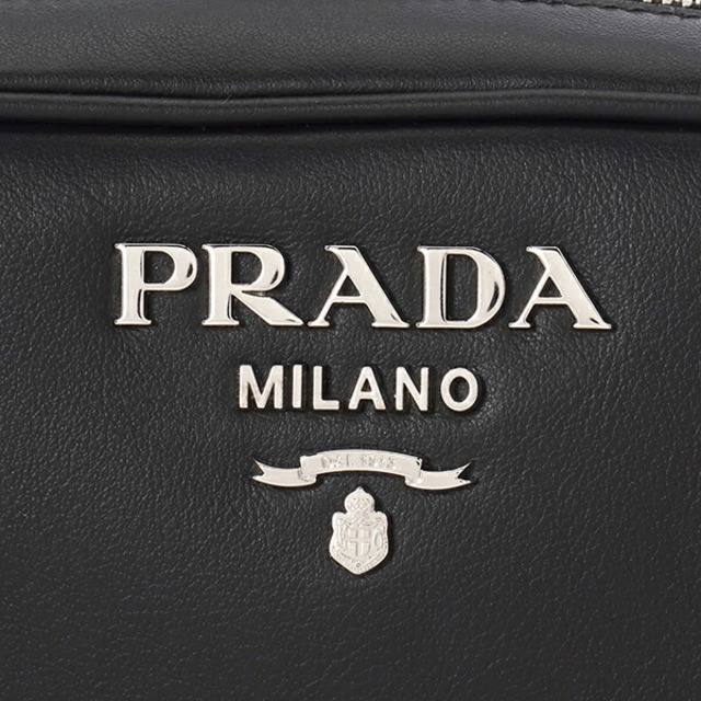 PRADA(プラダ)の新品 プラダ PRADA ショルダーバッグ ソフトカーフ ブラック 黒 レディースのバッグ(ショルダーバッグ)の商品写真