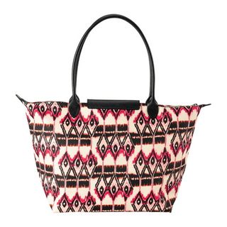 ロンシャン(LONGCHAMP)の新品 ロンシャン LONGCHAMP トートバッグ ル プリアージュ コレクション IKAT TOTE BAG Lサイズ ベージュ系マルチ(トートバッグ)