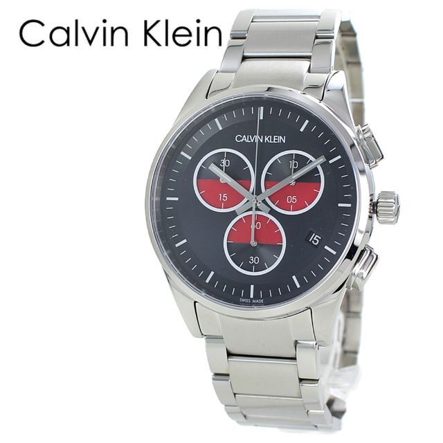 Calvin Klein(カルバンクライン)のck カルバンクライン かっこいい ブレスレット 3針 男性 夫 息子 彼氏 腕 メンズの時計(腕時計(アナログ))の商品写真
